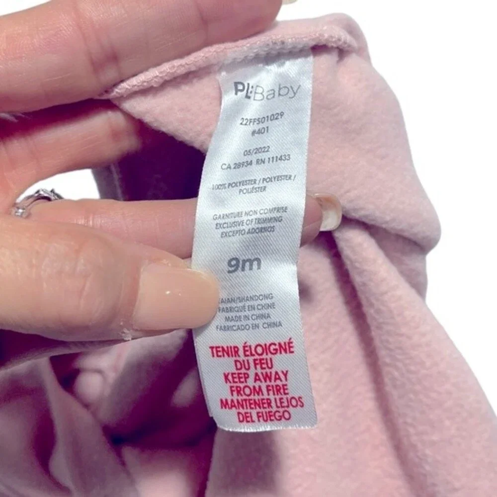 PL Baby Zippered Fleece Sleeper, 9 Months